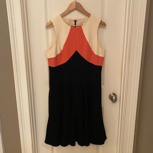 Shoshanna Winter Crepe Combo Tia Dress